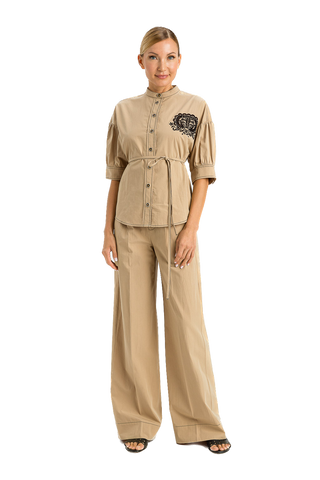 TWS-231TT2107 BEIGE BLOUSE