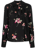 TWS-231TP2704 BLACK FLORAL BLOUSE