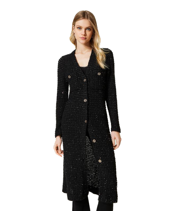 TWS-231TP3080 BACK LONG CARDIGAN