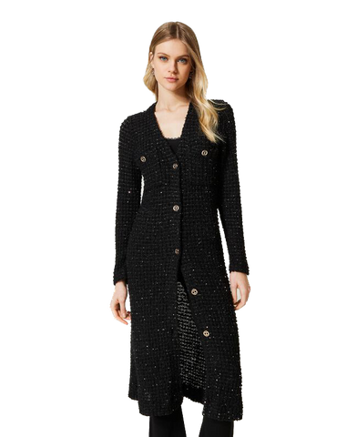 TWS-231TP3080 BACK LONG CARDIGAN