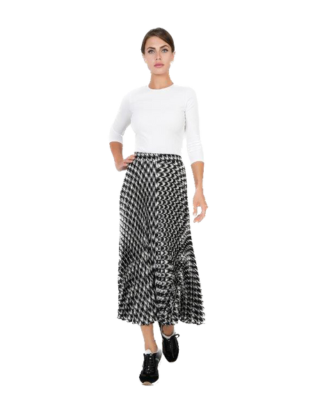 DEJ-SB3CM8255SM BLACK&WHITE SKIRT