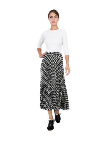 DEJ-SB3CM8255SM BLACK&WHITE SKIRT