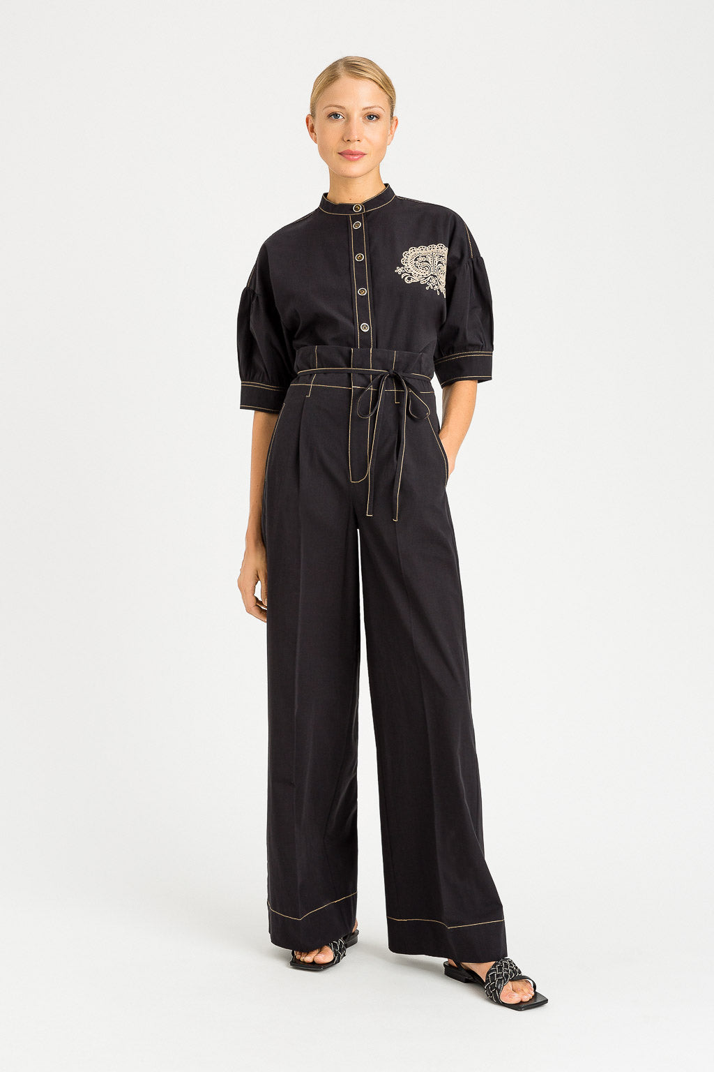 TWS-231TT2107 BLACK BLOUSE