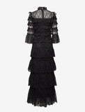 BYM-2171170 CARMINE BLACK GOWN