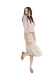NON-DS3YT3258S CREAM SKIRT