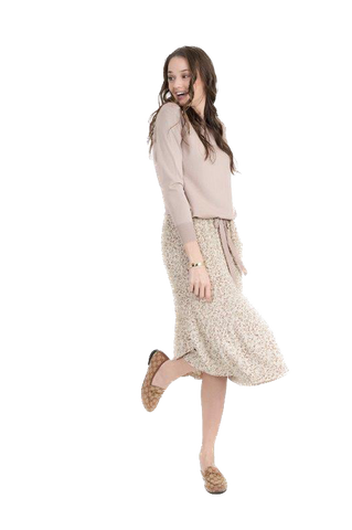 NON-DS3YT3258S CREAM SKIRT