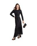 NOI-1165 BLACK LACE MAXI DRESS