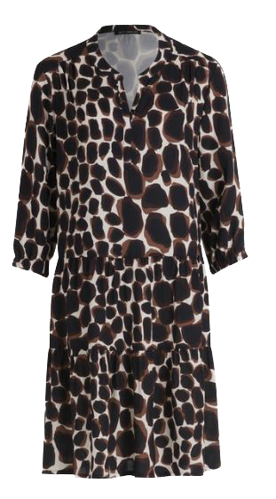 BTB-13301800 BLACK&BROWN DRESS
