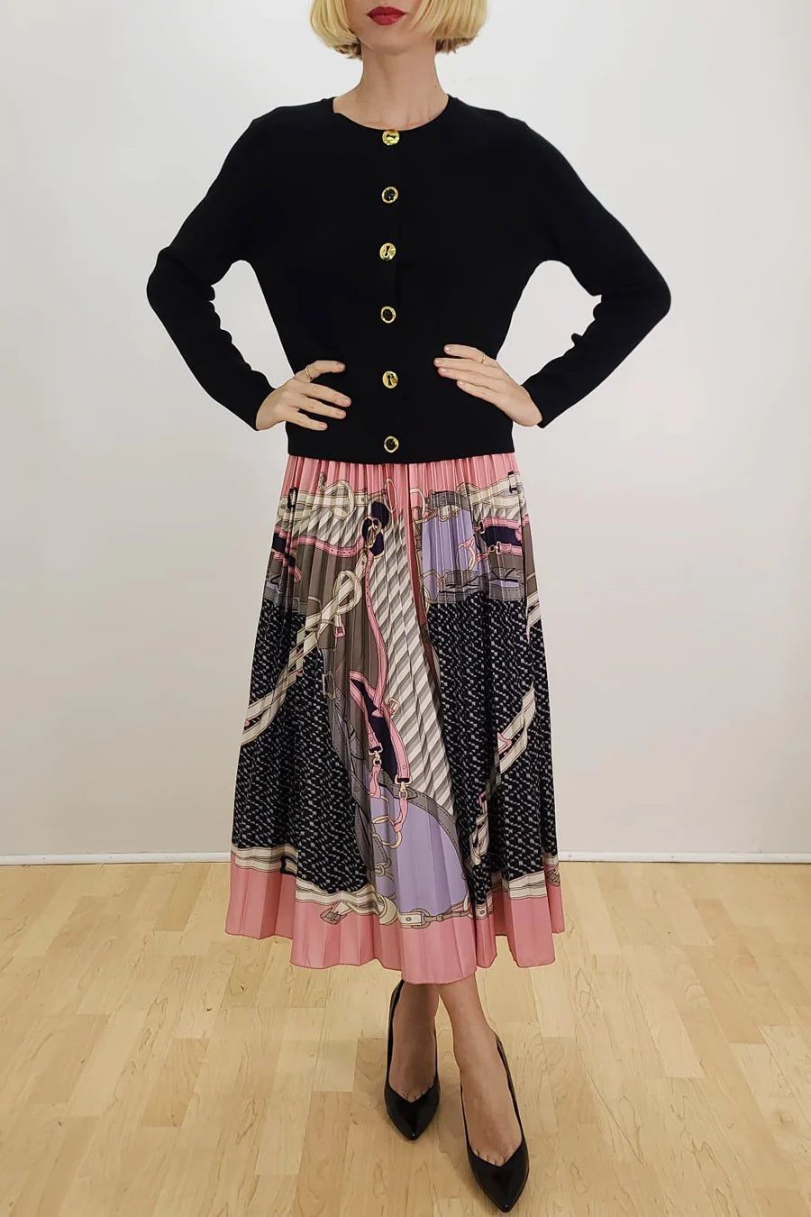 NCY-L62040 BLACK CARDIGAN