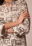 TAJ-TRTOP23TR206 TABATA PRINT BLOUSE